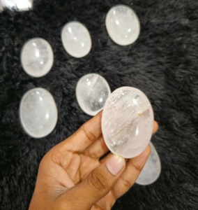 Piedra de Cuarzo Transparente Pulida, Cristal Curativo, Piedra de la Preocupación, Reiki, Energía, Chakra, Meditación, Gema Natural - Product Image 3