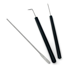 Kits quirúrgicos de 11 piezas al por mayor con mango de bisturí cuchillo tijera pinzas juegos de herramientas con estuche de cuero con cremallera - Product Image 4