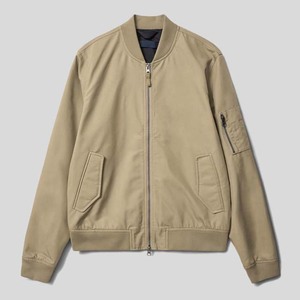 Veste bomber en toile décontractée et sportive personnalisée avec logo sur le devant, service OEM, vêtements pour hommes de haute qualité, fermeture éclair - Product Image 3