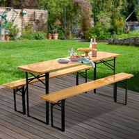 Ensembles de tables à manger en bois de jardin personnalisés - Ensembles de meubles de table d'extérieur/d'intérieur ODM OEM - Vente en gros de haute qualité au meilleur prix