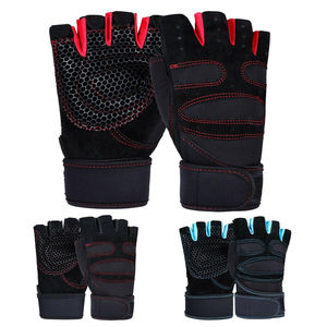 High Quality Workout Gloves Fitness <b>Gym</b> Sports Training Leather Weight Lifting Gloves With <b>Wrist</b> <b>Wrap</b> <b>Gym</b> Weightlifting Gloves - Product Image 2