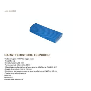 Tecnosystemi - Manguera Flexible de PVC de 20 Metros para Entrada de Aire, Rectangular, para Sistemas HVAC de Montaje en Pared - Product Image 2