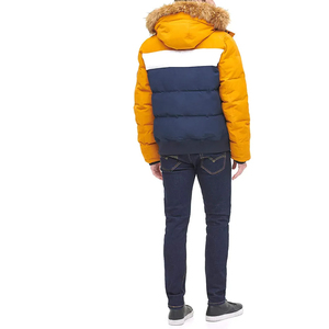 Veste matelassée pour hommes, manteau bulle à capuche en laine pour l'hiver, teint en gros, design de mode en gros - Product Image 5