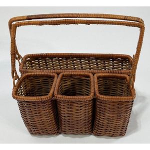 Vaisselle écologique en osier et rotin Porte-couverts en osier tissé à la main Couverts en rotin Porte-couverts Fournitures pour restaurants et hôtels - Product Image 3