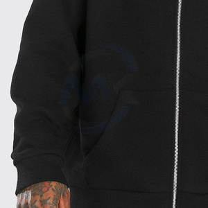 Sudaderas con capucha con cremallera para hombre de algodón 100% al mejor precio, teñidas con patrón sólido de buena calidad para uso en invierno - Product Image 6