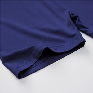 Conjunto de camiseta y pantalones cortos azul marino, conjunto informal clásico de verano, diseño personalizado - Product Image 4
