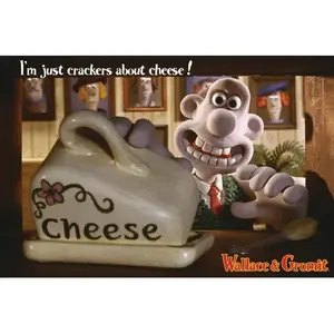 Tarjeta postal A5 de Wallace y Gromit: La maldición del conejo hombre-lobo, papel de impresión digital, estilo musical, para Navidad, cumpleaños, Día del Maestro - Product Image 1
