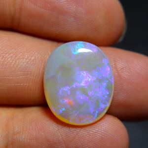11.00 Carat Natural Australian <b>Opal</b> Cabochon Australian <b>Blue</b> Fire <b>Opal</b> Crystal <b>Opal</b> Jewelry Making Loose Gemstone - Product Image 1