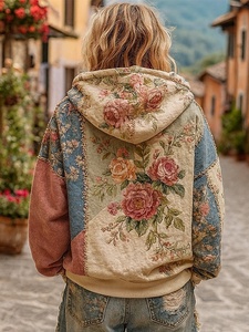 Sudadera con Capucha de Algodón Oversize de Alta Calidad con Estampado 3D y Pedrería, Diseño de Red, para Invierno, de Fabricantes, Mercancía en Stock, Estilo Pullover - Product Image 2