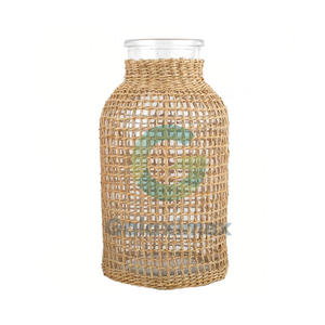 แจกันหวายลายดอกไฮยาซินธ์ ของตกแต่งบ้าน ดีไซน์อาร์ตเดโค ขนาดสั่งทำได้ สำหรับห้องนั่งเล่น ระเบียง คริสต์มาส - Product Image 6