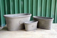 [Ecova décor] plantes d'extérieur/intérieures du VIETNAM POT de terrasse de jardin en béton uni-jardinière géométrique légère en ciment pour plantes de PATIO