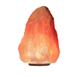 Lámpara de sal natural de gota de lágrima del Himalaya pulida ecológica con beneficios para la salud hecha a mano Sian Enterprises opciones personalizadas - Product Image 3