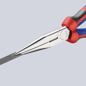 Pour pince à bec plat KNIPEX de 200 mm de long, chromée, avec poignées multi-composants - Product Image 6