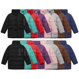 Hip Hop Custom Logo Design Stand Collar Cotton Blend Utility Quilted Puffer Coats For Women's Lightweight Outerwear Custom Coats - Product Image 1