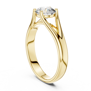 Bague en diamant cultivé en laboratoire 2ct en gros | Or 10K | VS1-2 EF | Conception à 4 broches rondes | Bande de mariage de bijoux personnalisable - Product Image 5