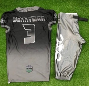 Producto más demandado, uniformes de fútbol americano de sarga transpirable/Uniforme de fútbol americano más vendido al por mayor - Product Image 4