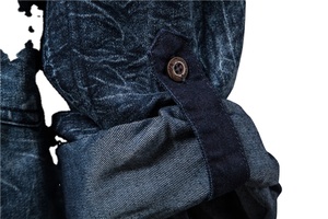 Autumn <b>Long</b> <b>Sleeve</b> Slim Fit Cotton Tops <b>Shirts</b> for Men Daily Men Top Denim <b>Shirts</b> - Product Image 3