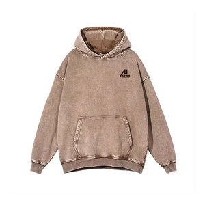 Nouvelle conception, best-seller, sweat-shirts à lavage acide basiques, faible MOQ, vente en gros de sweat-shirts à lavage acide pour hommes - Product Image 1