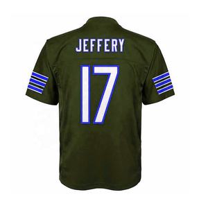 Maillot de football américain à manches courtes respirant à impression numérique personnalisée, best-seller 2025, vente en gros - Product Image 4