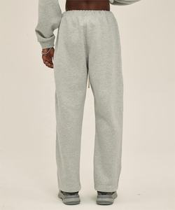 Pantalon de survêtement évasé avec logo imprimé brodé personnalisé Pantalon de survêtement droit en coton Pantalon de survêtement droit à jambes larges pour hommes - Product Image 5