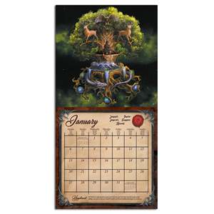 Calendrier 2025 Anne Stokes pour table, mur ou bureau – Matériau papier imprimé pour affichage, horloge, cadre photo, promotion et autres utilisations - Product Image 4