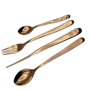 Swift Delivery: Luxurious Gold Flatware Set for Restaurants and Hotels, Paired with Sleek Black Stainless Steel Cutlery Set