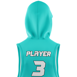 Custom Classic Fleece <b>Sleeveless</b> <b>Hoodie</b> Embossed Logo Breathable Sublimation <b>Sleeveless</b> Winter Design-Personalize Your Look - Product Image 5