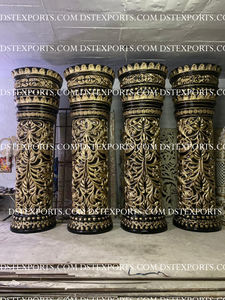 Grand toile de fond de scène de réception de mariage moderne par DST EXPORTS - Décoration de scène spéciale personnalisable en couleur, taille et matériau en fibre - Product Image 4