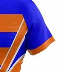 Maillot de rugby tricoté personnalisé pour les anciens élèves, 350 g/m², manches courtes avec patchs triangulaires, 100 % polyester respirant, pour hommes - Product Image 4