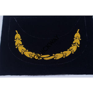 Bordado a mano oficial uniforme pico gorra personalizada lingotes de oro bordado picos ceremonial oficial pico gorras - Product Image 5