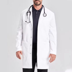 Blouse de laboratoire respirante sur mesure en gros pour les médecins et le personnel hospitalier, blouses de laboratoire médicales OEM avec étiquette privée - Product Image 3