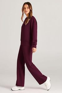 Ensemble de survêtements d'hiver personnalisés pour femmes, ensemble de 2 pièces, survêtement de jogging à capuche pour femmes, pour l'extérieur - Product Image 4