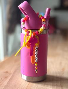 Porte-clés surdimensionné personnalisé avec nom, fait main, pour sac à dos, cadeau de rentrée scolaire, grand breloque de sac, accessoire de sac - Product Image 2