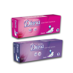 Nouvelle serviette hygiénique Diana en Fiber de coton naturel Ultra doux et sec pour plus de sécheresse, disponible au prix le plus bas - Product Image 5