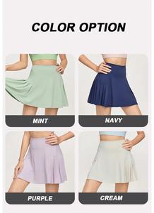 Best quality Waist Tummy Control Yoga <b>Skirt</b> Workout <b>Tennis</b> Wear Golf <b>Skirts</b> Women Mini Athletic <b>Underneath</b> with <b>Shorts</b> - Product Image 6