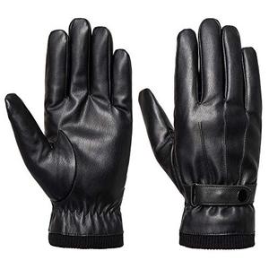 Gants de ski personnalisés en cuir véritable pour hommes doublure en brosse noire outil de coiffure gants pour le cyclisme quotidien pêche motoneige - Product Image 5