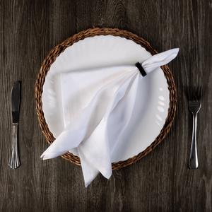 100% ensemble de serviettes en satin de coton à séchage rapide serviette en lin solide blanc tissé pour la maison hôtels restaurants utilisation durable de la cuisine - Product Image 2