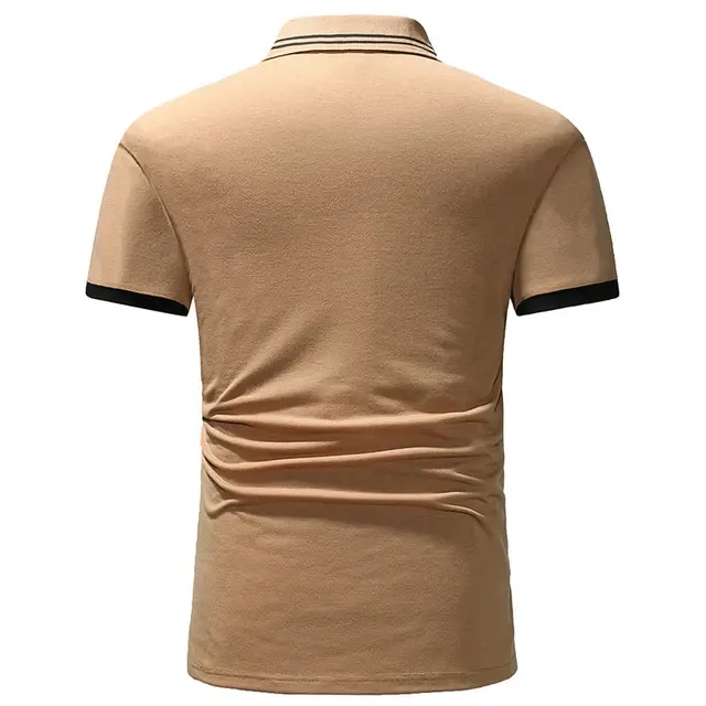 通気性のある新しい夏の男性半袖カジュアルポロTシャツメンズソリッドゴルフTシャツ高品質ブランドのポロTシャツ