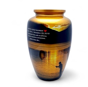 Urna de cremación al atardecer para cenizas humanas Urna decorativa para siempre para adultos grande para cenizas sostiene hasta 200 Lbs - Product Image 6