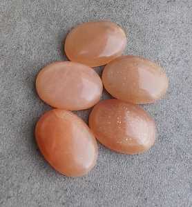 Cửa Hàng Trực Tuyến Tự Nhiên Đào <span class=keywords><strong>Moonstone</strong></span> 6Mm X 8Mm Hình Bầu Dục Phẳng Trở Lại Hiệu Chỉnh Tùy Chỉnh Loose Đá Quý Nhà Máy Số Lượng Lớn Giá Đá Quý - Product Image 1