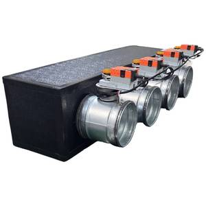 4-zone polyurethane <b>foam</b> plenum with 160 or 200 mm Lindab motorized dampers - Product Image 4