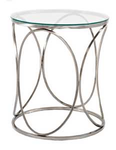 Table basse contemporaine de luxe en métal doré avec plateau en verre élégant élément décoratif moderne pour les meubles de chambre à coucher de salon - Product Image 1