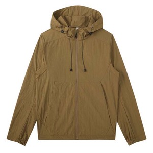 Chaqueta Cortavientos Personalizada para Hombre, Estilo Casual, con Capucha y Cremallera Completa, Diseño de Parches Otoñales, Impermeable, con Logotipo Frontal Personalizable - Product Image 5