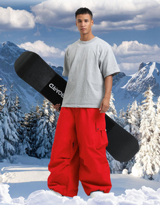 Fabricación de ropa personalizada Pantalones de nieve Pantalones holgados cortavientos Pantalones impermeables para mujeres Pantalones de hombre Rayas curvas rectas - Product Image 3