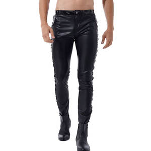 Fabricante de alta calidad Nuevo estilo Mejor material Logotipo profesional Nuevo diseño Pantalones de cuero para hombres de calidad superior Geniune - Product Image 1