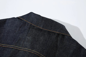 Chaqueta Vaquera Vintage de Invierno, Estilo Camionero Japonés, Abrigo de Mezclilla Cruda, Estilo Vaquero Retro, Prenda Exterior de Algodón Resistente - Product Image 3