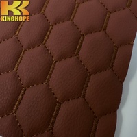 Tissu en cuir PVC écologique tendance, imperméable, matelassé, avec dos en mousse pour chaussures, voitures, canapés, cuir