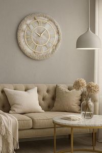 VOTRE HORLOGE MURALE EN RÉSINE AVEC Horloge Murale Artistique Unique au Design Fait Main Art en Résine d'Inde - Product Image 4