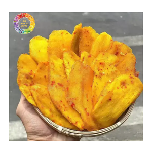 Mangues séchées vietnamiennes moelleuses au sel et au piment, collation tropicale sucrée et épicée, tranches de mangue déshydratées (sel et piment) - Product Image 2