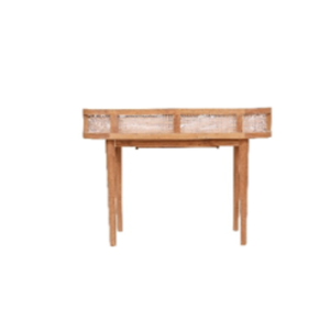 Meubles de maison de commode de chambre à coucher avec des accents de rotin et du matériel en bois de teck d'Indonésie pour la décoration à la maison - Product Image 5